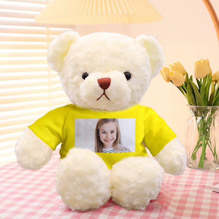 Personalized Teddy Bear Plush Toys Custom Photo Bear Stuffed Animal Doll Gifts for Her