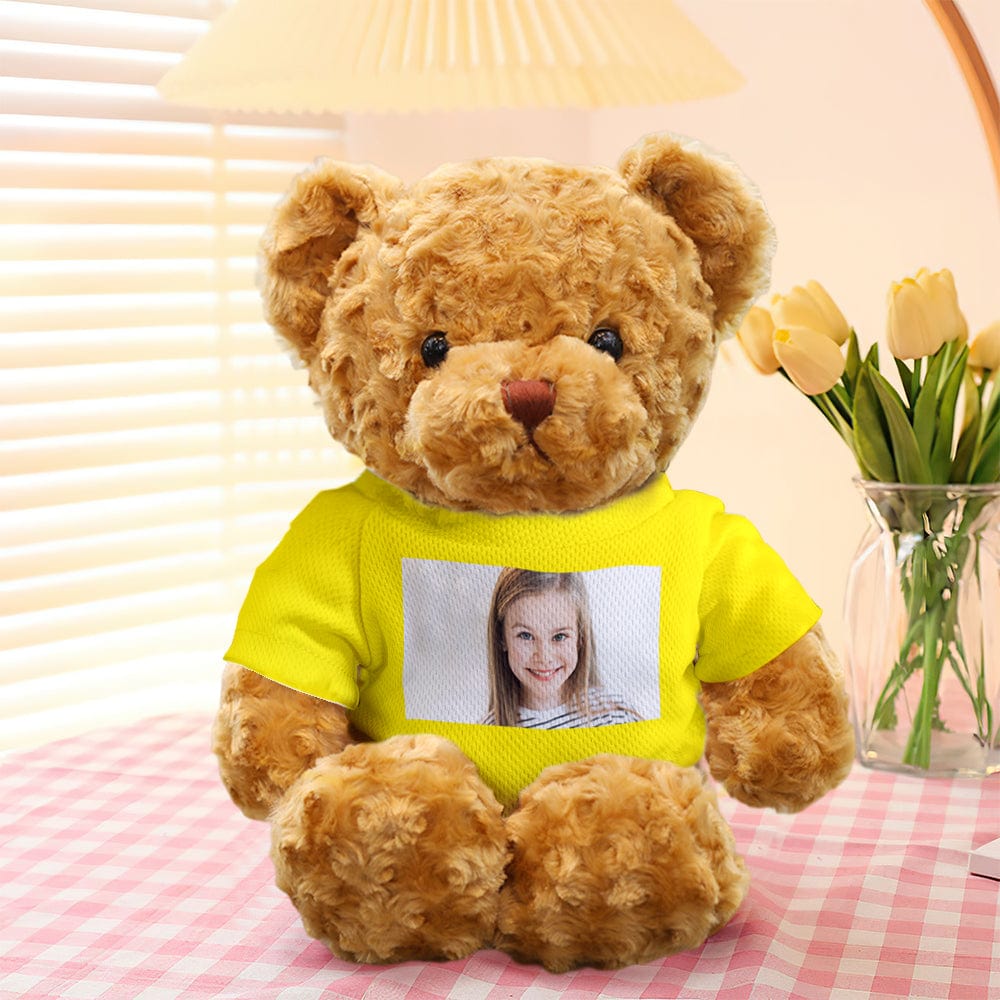 Personalized Teddy Bear Plush Toys Custom Photo Bear Stuffed Animal Doll Gifts for Her