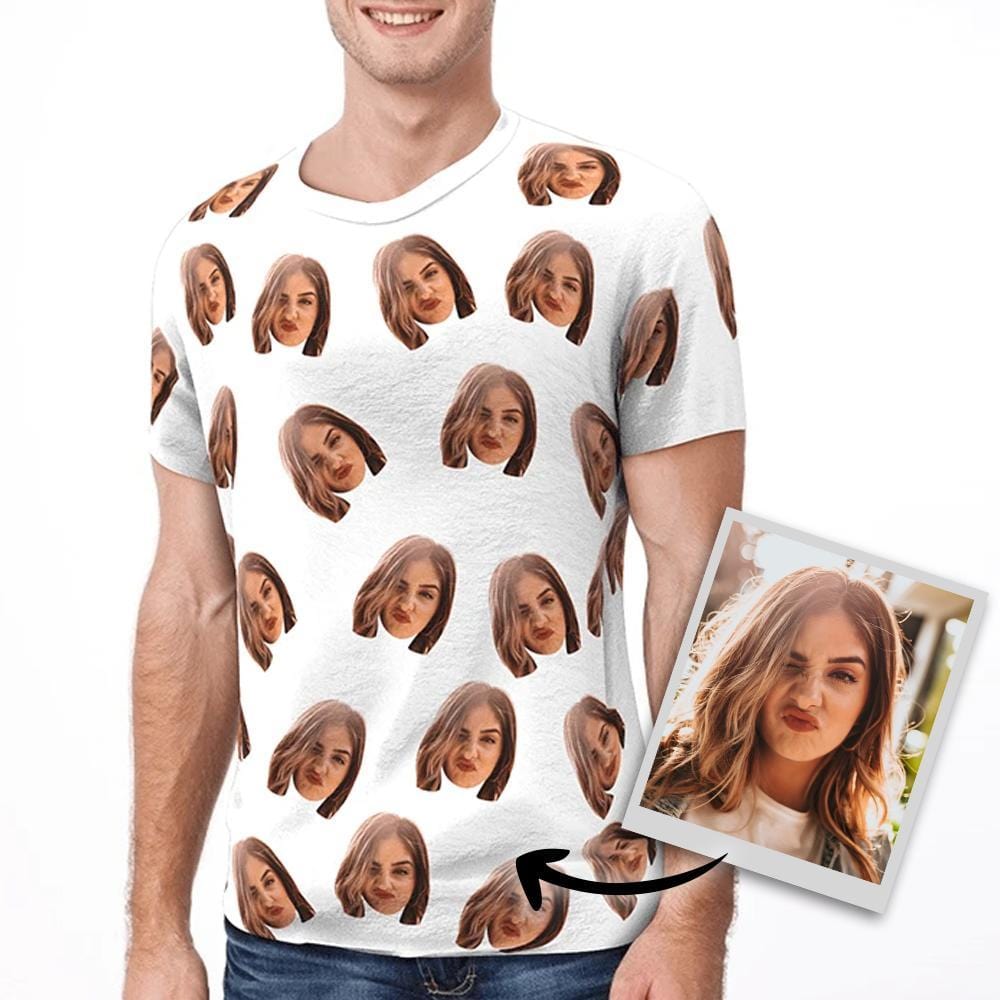 Custom Face T-shirt Cool Gift For Him