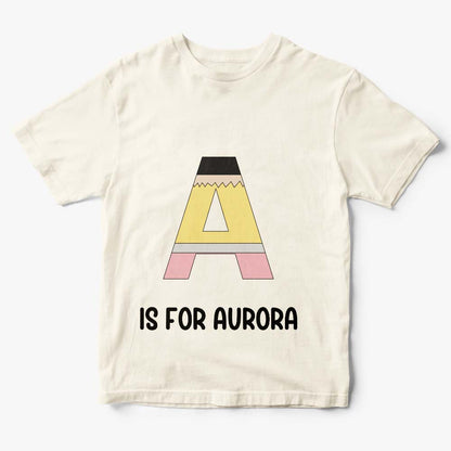 Personalized Back to School Pencil T-shirt First Day of School Shirt Gift for Kids