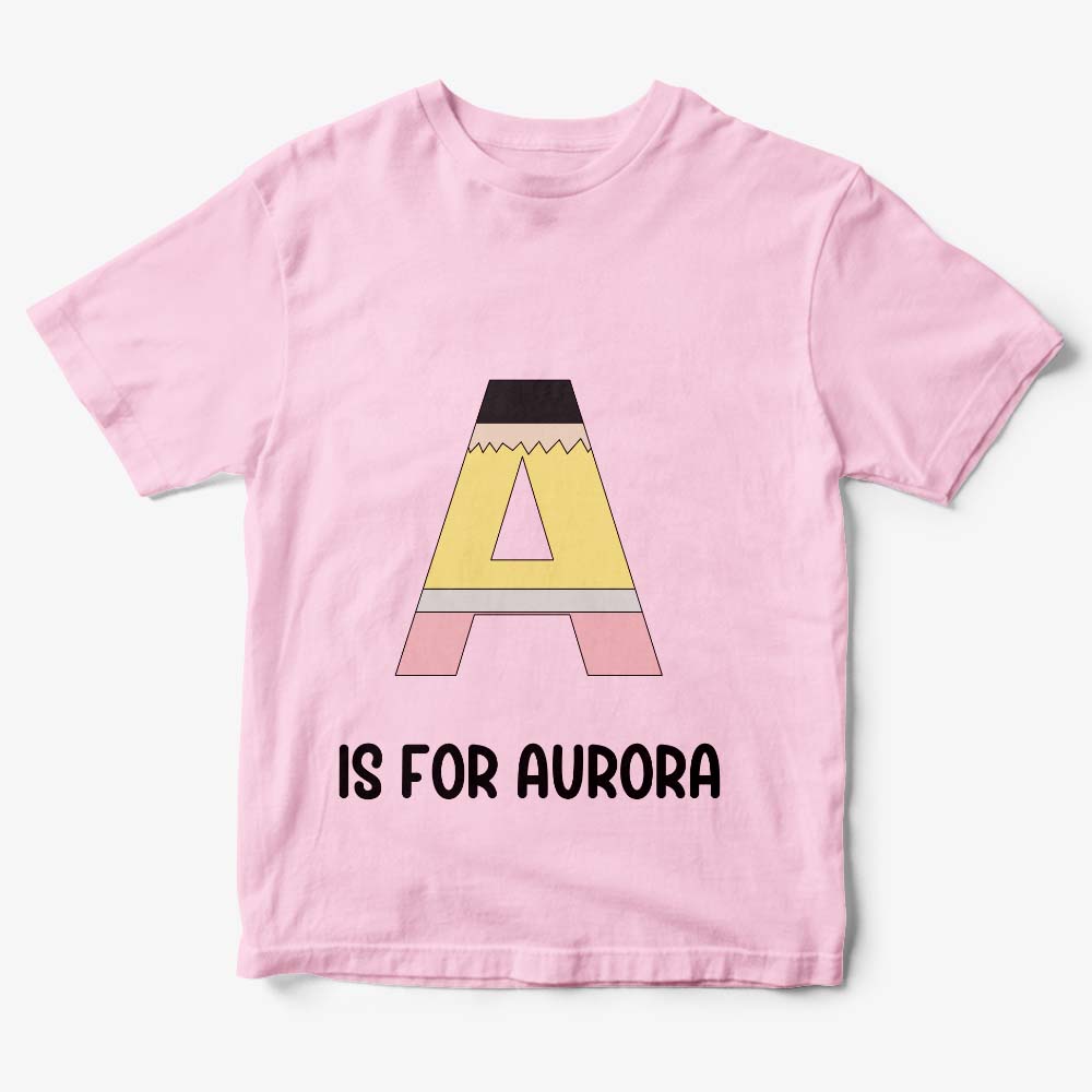 Personalized Back to School Pencil T-shirt First Day of School Shirt Gift for Kids