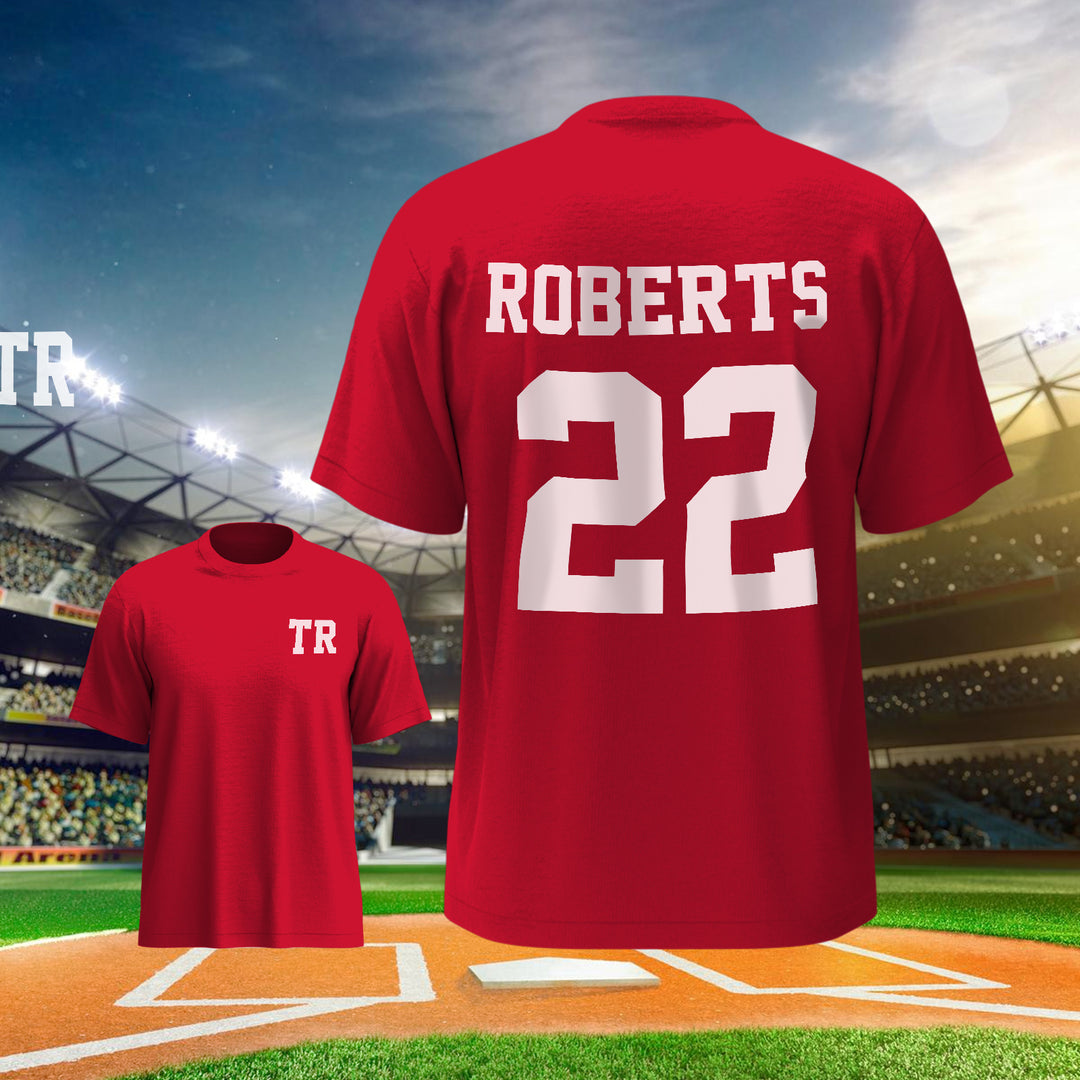 Personalized Football Name & Number Sports T-Shirt Back to School Gifts