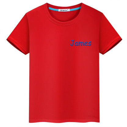 Personalized T-Shirt with Embroidered Name Gift for Kids
