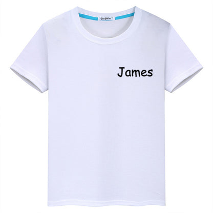 Personalized T-Shirt with Embroidered Name Gift for Kids