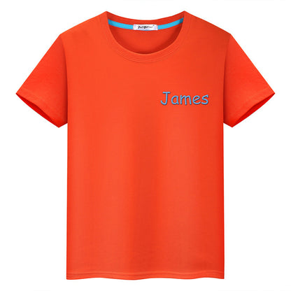 Personalized T-Shirt with Embroidered Name Gift for Kids
