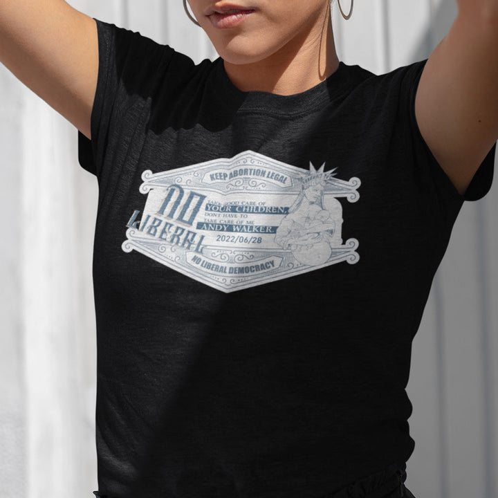 Custom T-Shirts for Women Engraved Name Liberty will be busy taking care of children Feminist T-shirt Gifts for Her