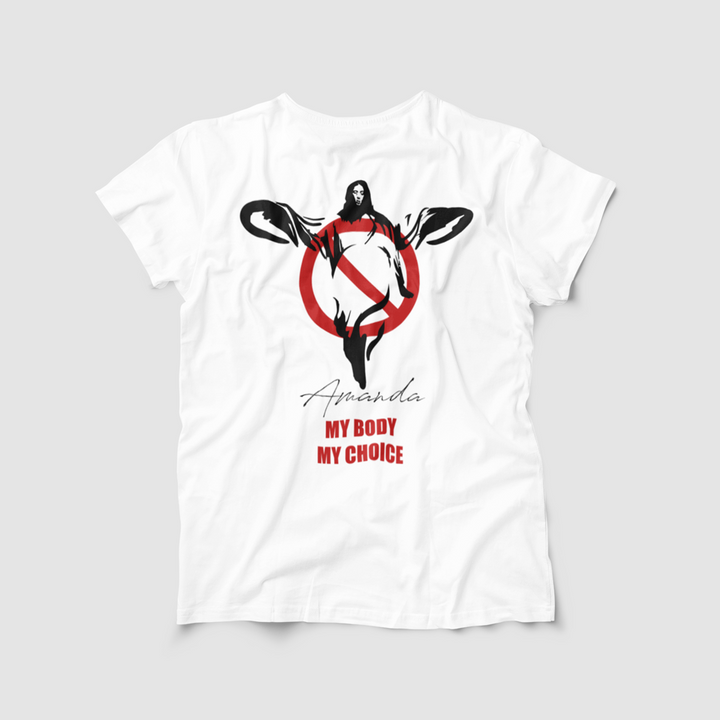 Custom T-Shirts for Women Engraved Name My Body My Choice Feminist T-shirt Gifts for Her