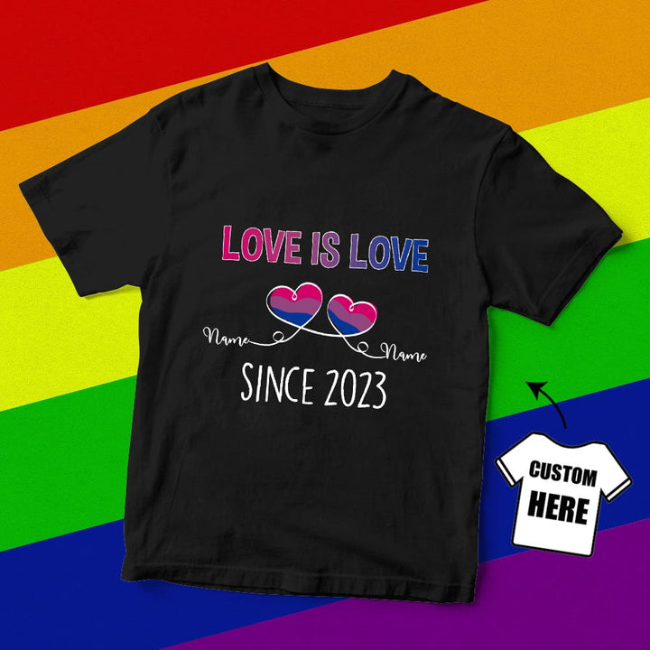 Personalized LGBTQ T-Shirt Custom Pride Shirt LGBT Gift for Pride Month
