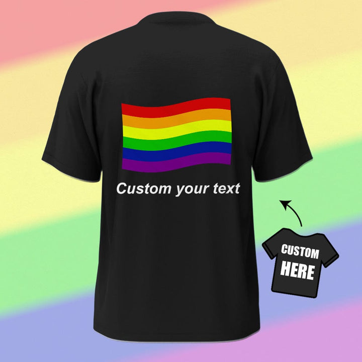 Personalized Gay Pride T-Shirt LGBTQ Rainbow Flag Shirt Gift for Pride Month