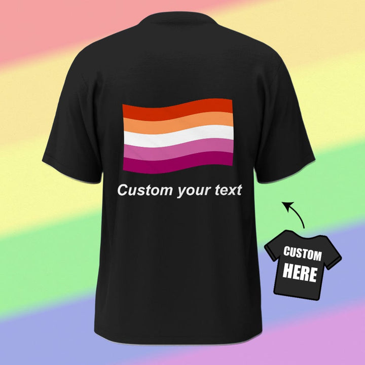 Personalized Gay Pride T-Shirt LGBTQ Rainbow Flag Shirt Gift for Pride Month