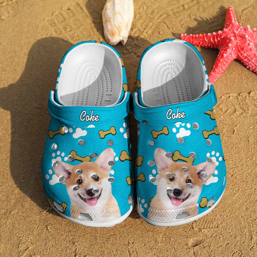 Personalized Pet Face Clogs Slipper with Name Funny Clog Birthday Gift for Pet Lover
