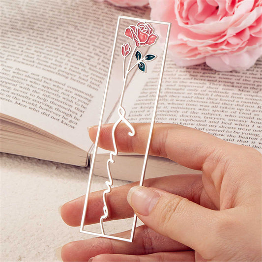 Grandma's Garden Personalized Birthday Flower Hollow Bookmark