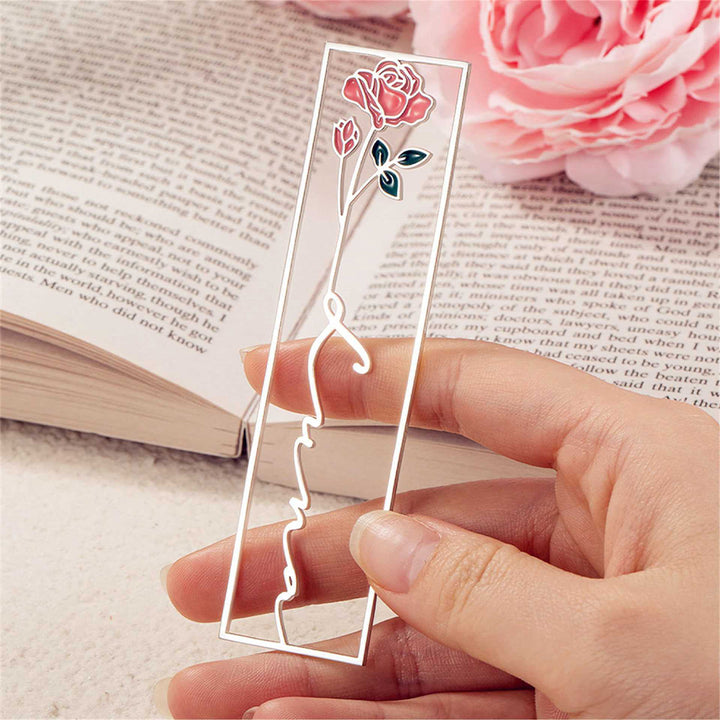 Grandma's Garden Personalized Birthday Flower Hollow Bookmark