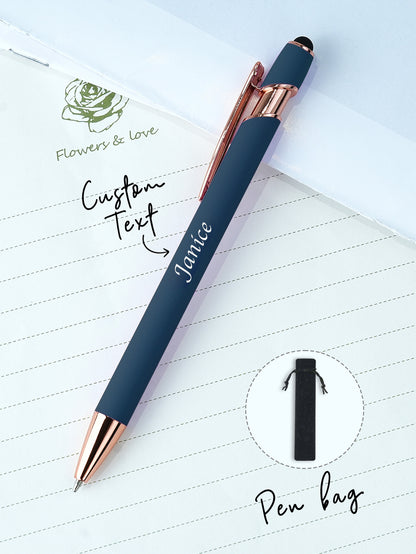Custom Name Multifunction Ballpoint Pen with Drawstring Pouch Back to School Gift Birthday Gift Teacher’s Day Gift