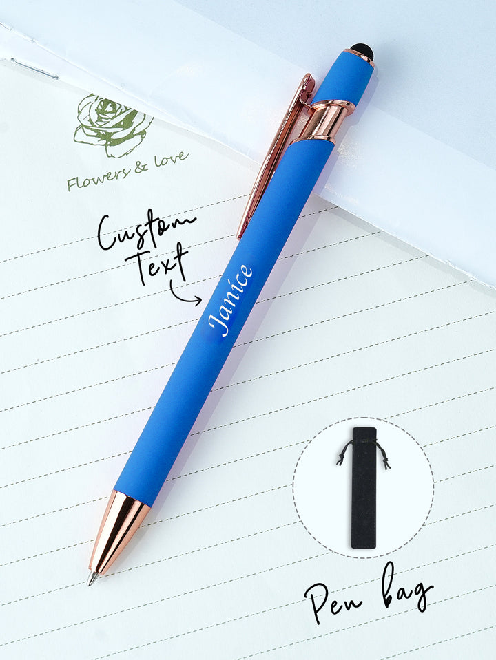 Custom Name Multifunction Ballpoint Pen with Drawstring Pouch Back to School Gift Birthday Gift Teacher’s Day Gift