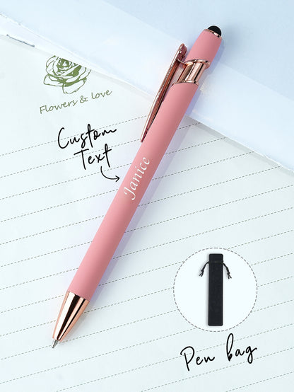 Custom Name Multifunction Ballpoint Pen with Drawstring Pouch Back to School Gift Birthday Gift Teacher’s Day Gift