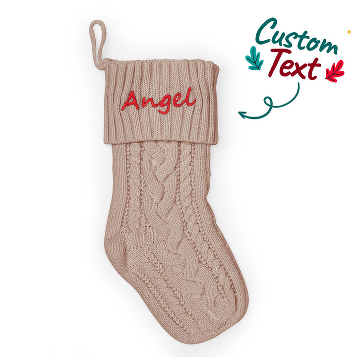 Personalized Christmas Stocking with Custom Name – Festive Holiday Decor for the Family