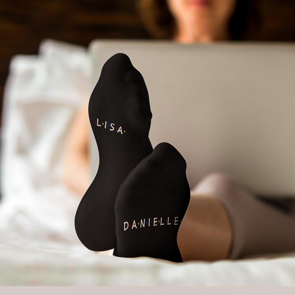 Custom Engraved Socks Friend Socks - Personalised Socks Gifts