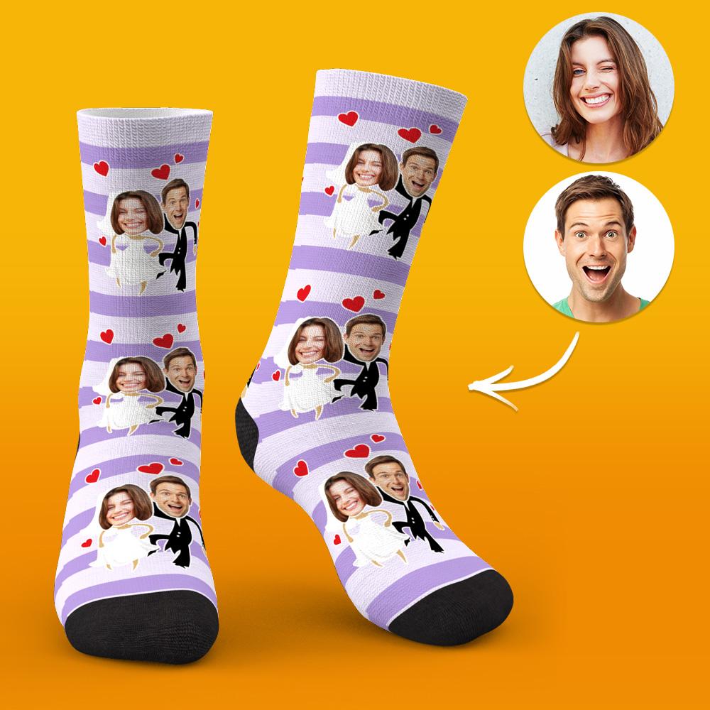 Custom Face Socks Wedding Socks Gift Ideas for Couples