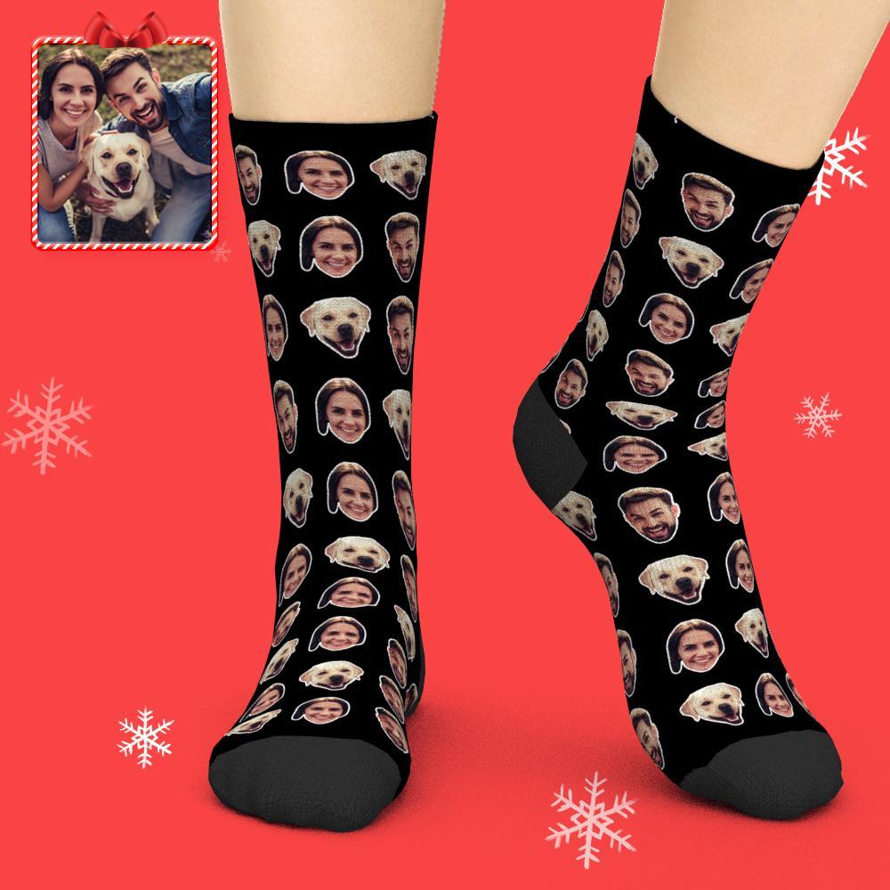 Custom Faces Socks With Your Photo Online Preview