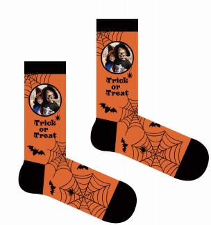 Custom Socks With Your Face Trick Or Treat Funny Unique Halloween Gifts
