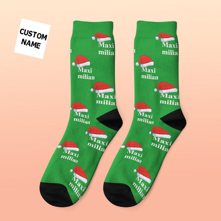 Custom Engraved Thick Socks Custom Name Christmas Gifts