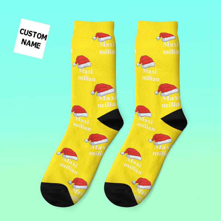 Custom Engraved Thick Socks Custom Name Christmas Gifts