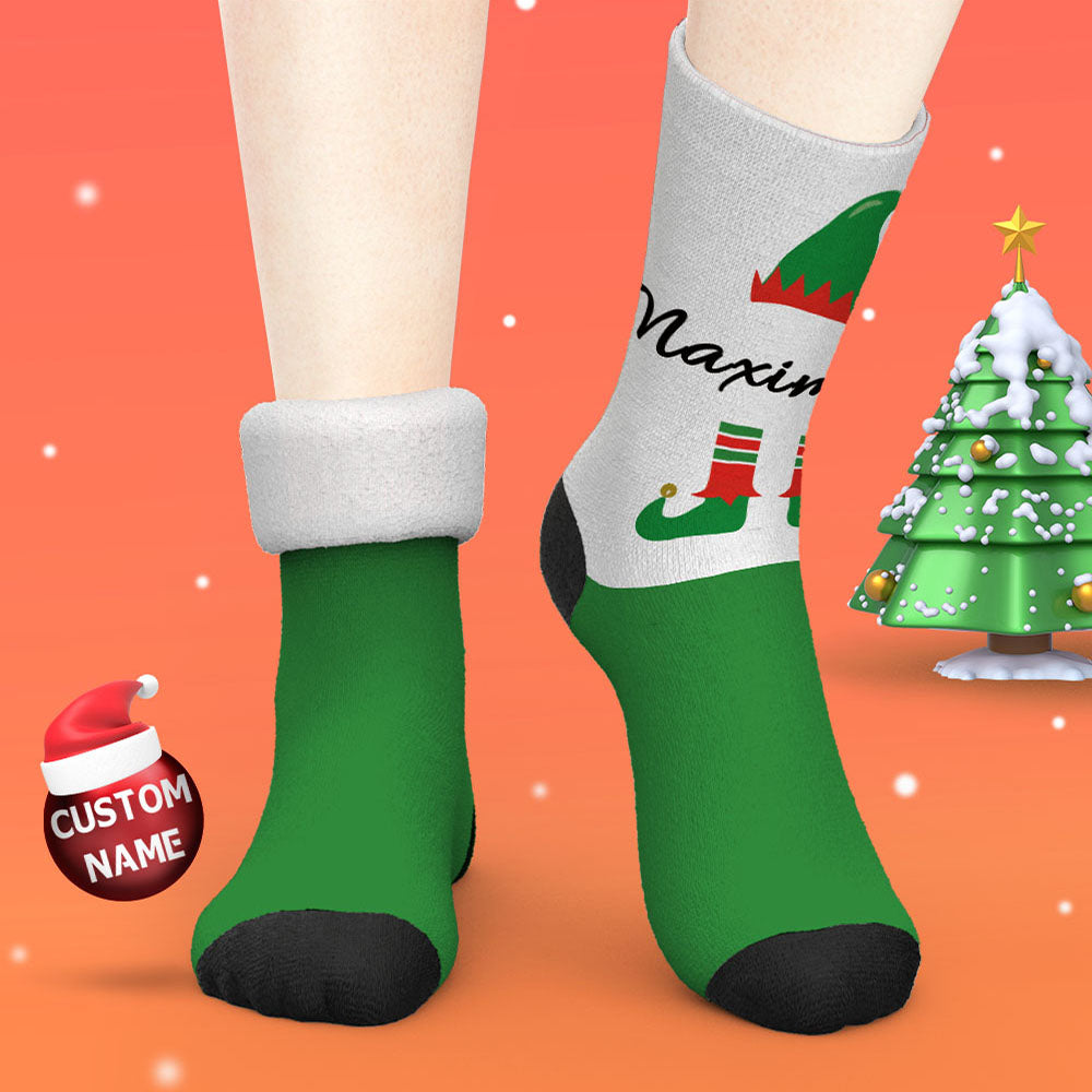 Custom Engraved Thick Socks Funny Christmas Gifts