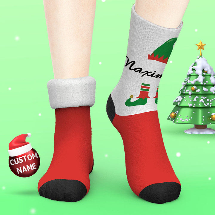 Custom Engraved Thick Socks Funny Christmas Gifts