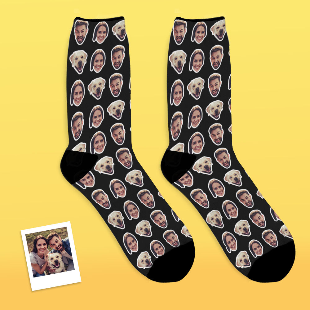Custom Faces Socks With Your Photo Online Preview