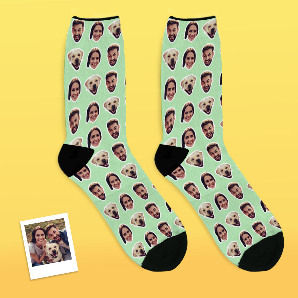 Custom Faces Socks With Your Photo Online Preview