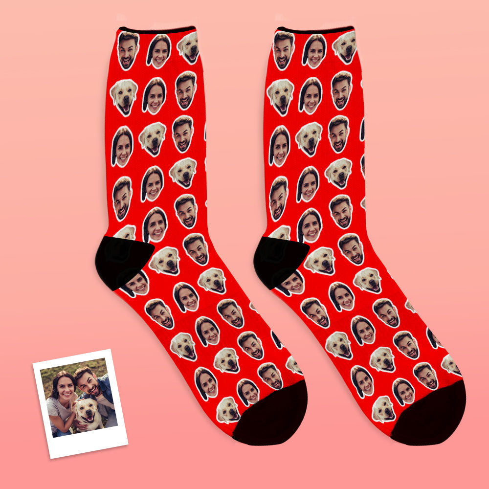 Custom Faces Socks With Your Photo Online Preview