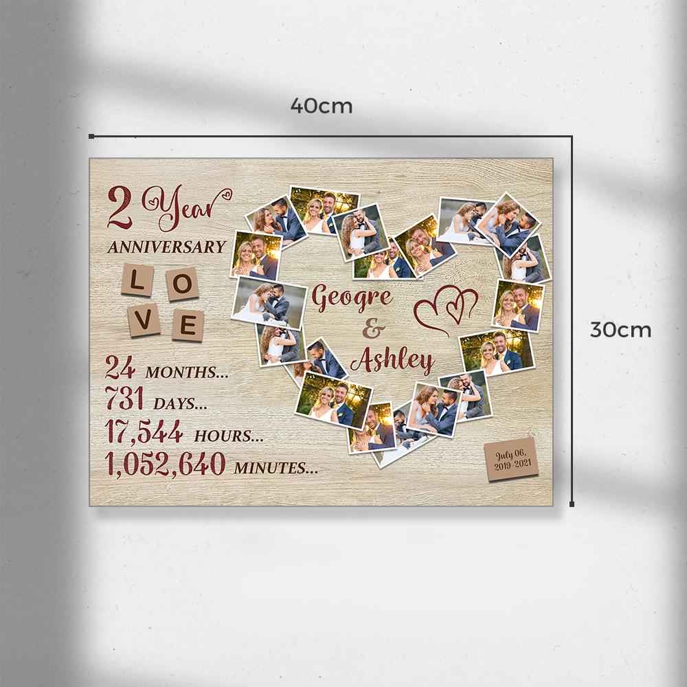 Custom Photo Text Wall Decor Anniversary Gifts