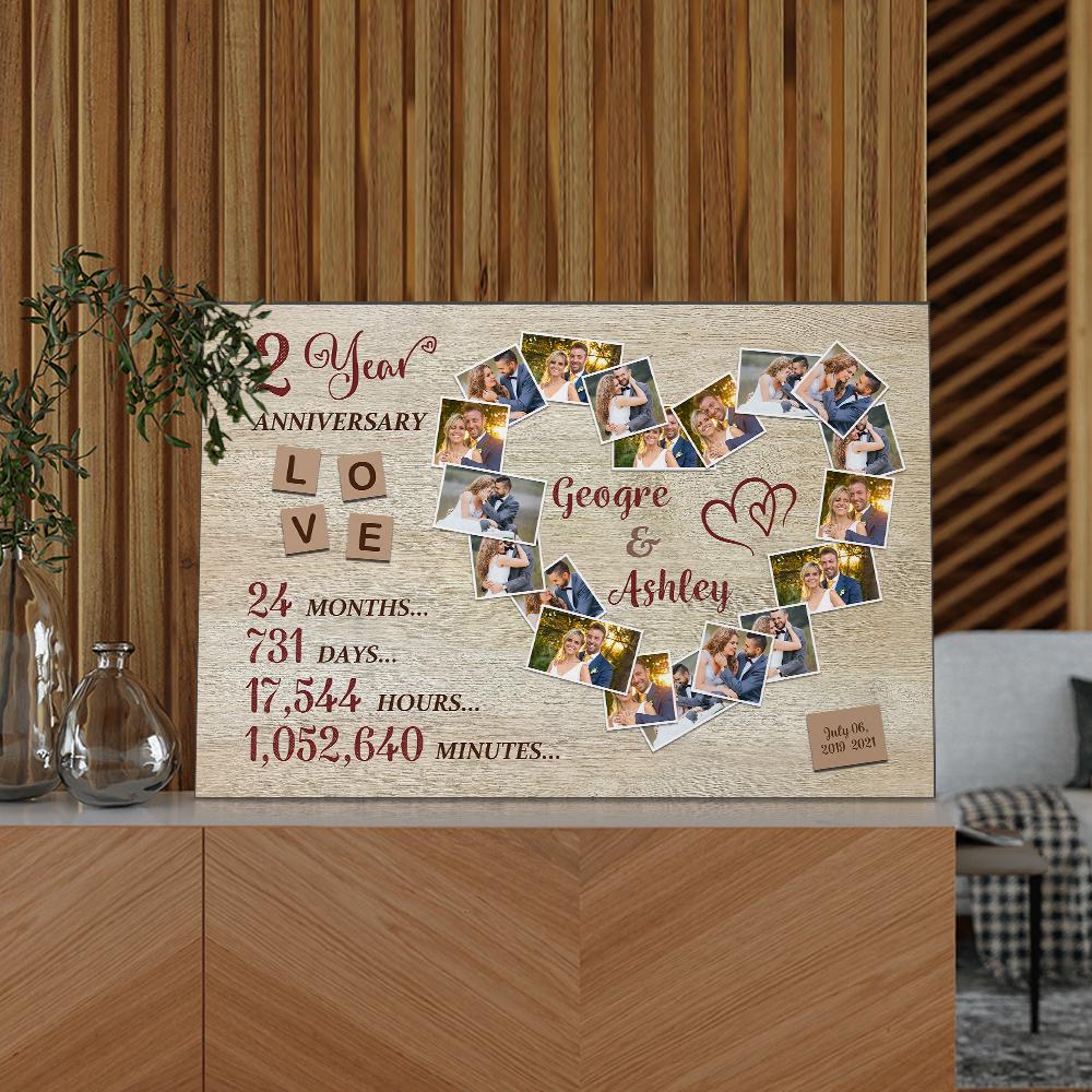 Custom Photo Text Wall Decor Anniversary Gifts