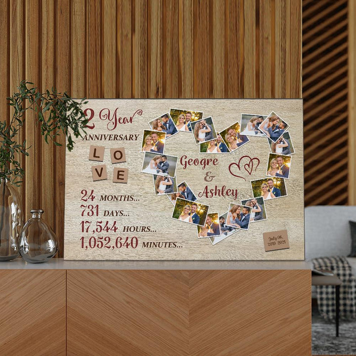 Custom Photo Text Wall Decor Anniversary Gifts
