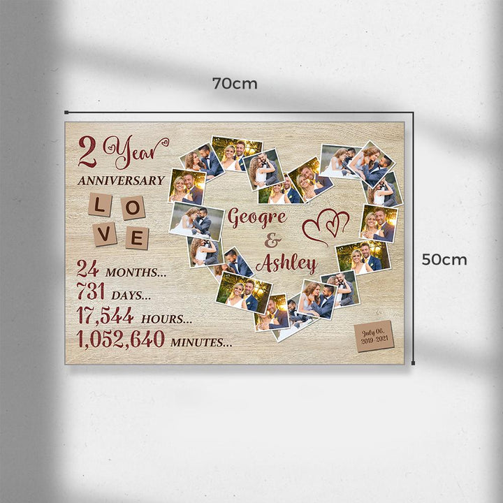 Custom Photo Text Wall Decor Anniversary Gifts
