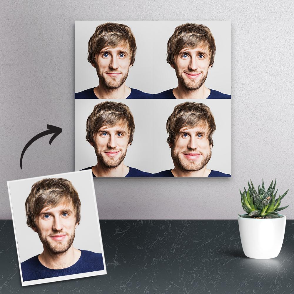 Custom Funny Character Expression Painting Multiple Photo Painting Gifts Canvas Painting