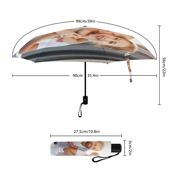 Personalized Design Foldable Umbrella Gifts for Family Wedding Accessories