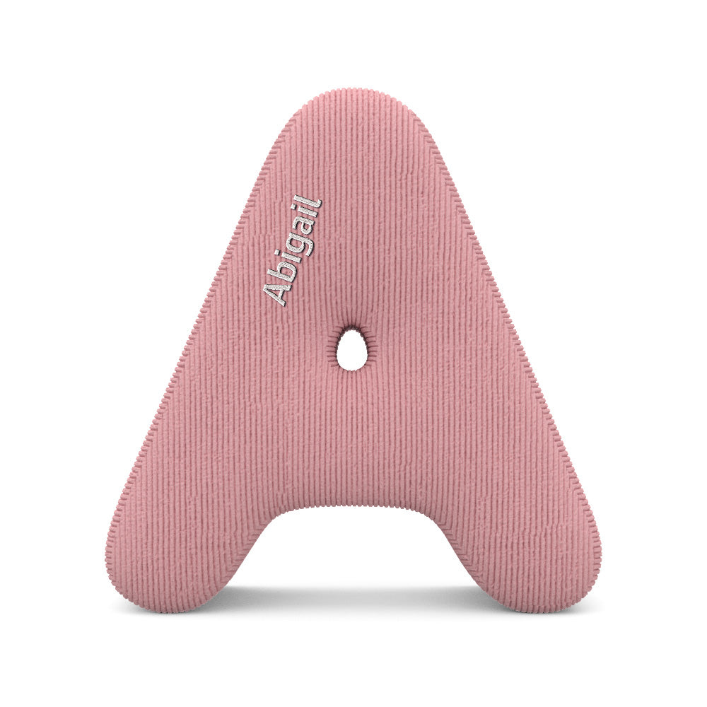 Personalized Alphabet Letter Pillow with Embroidery Name Custom Initial Cushion Unique Gifts