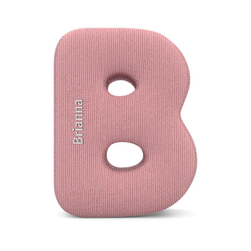 Personalized Alphabet Letter Pillow with Embroidery Name Custom Initial Cushion Unique Gifts