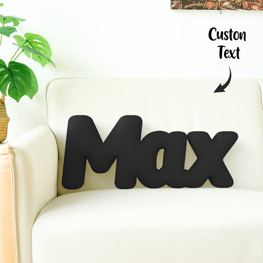 Custom Multi-Letter Pillow 2–5 Letters Shaped Pillow – Personalized Name Cushion Gift