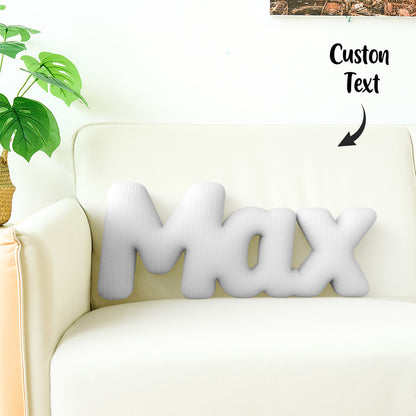Custom Multi-Letter Pillow 2–5 Letters Shaped Pillow – Personalized Name Cushion Gift