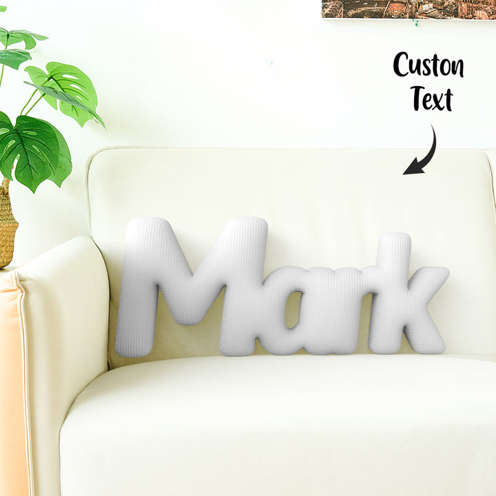 Custom Multi-Letter Pillow 2–5 Letters Shaped Pillow – Personalized Name Cushion Gift