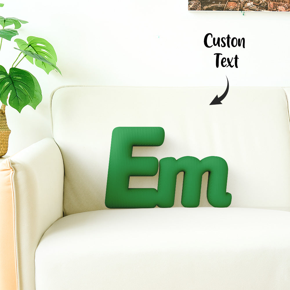 Custom Multi-Letter Pillow 2–5 Letters Shaped Pillow – Personalized Name Cushion Gift