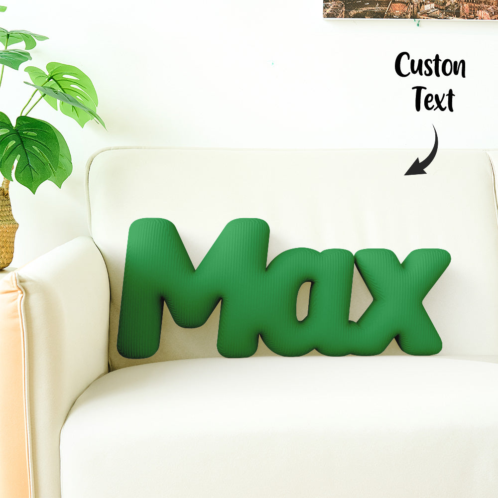 Custom Multi-Letter Pillow 2–5 Letters Shaped Pillow – Personalized Name Cushion Gift