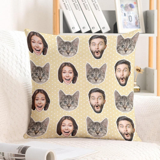 Custom Face Pillow – Personalize Your Home Decor with Unique Pillow Cover Only (Insert Not Included)