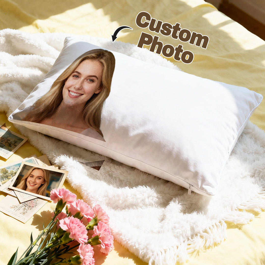 Custom Face Pillow Personalized Long-Distance Gift Valentine’s Gift Sleep Next to Your Loved One Anytime