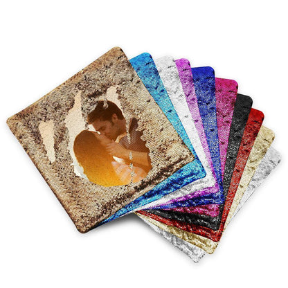 Custom Photo Magic Sequin Pillowcase Cover Only (Insert Not Included) – Multiple Colors