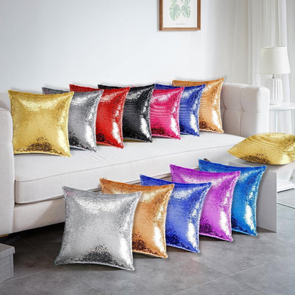 Custom Photo Magic Sequin Pillowcase Cover Only (Insert Not Included) – Multiple Colors