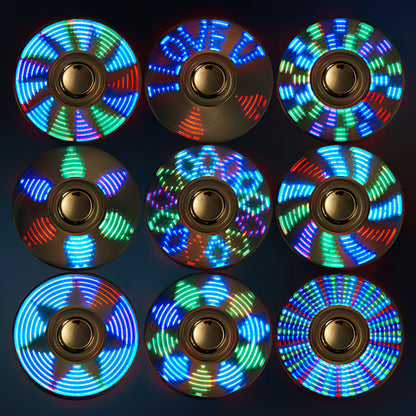 Custom Engraved Lighter LED Fidget Spinner Creative Gifts
